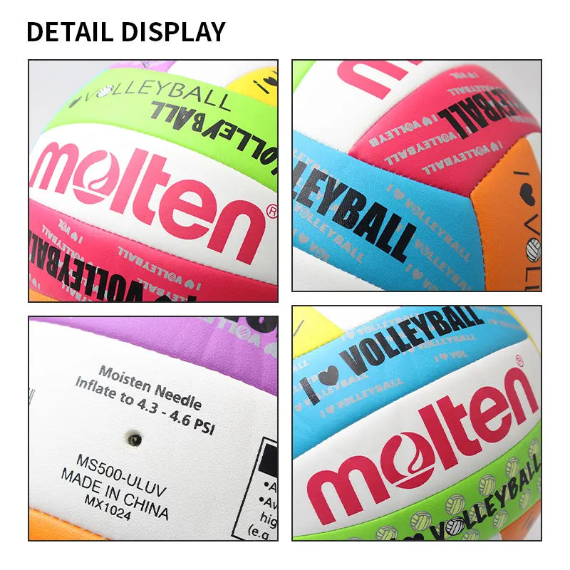 Newest Molten Volleyball Standard Size 5 PU Material Soft Touch High Quality Indoor Outdoor Sports Competition Training Balls