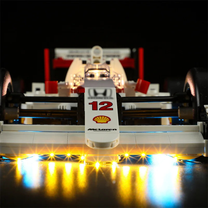 (Only LED Light No Bricks) 10330 MP4/4 & Ayrtons Sennas Building Blocks Bricks Kits Sets Not Include Model