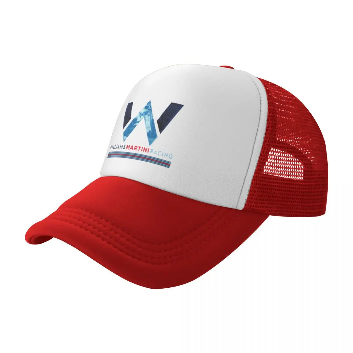 Williams Racing Custom Mesh Baseball Caps Women Men F1 Martini Printing Male Beach Dad Hat Peaked Cap