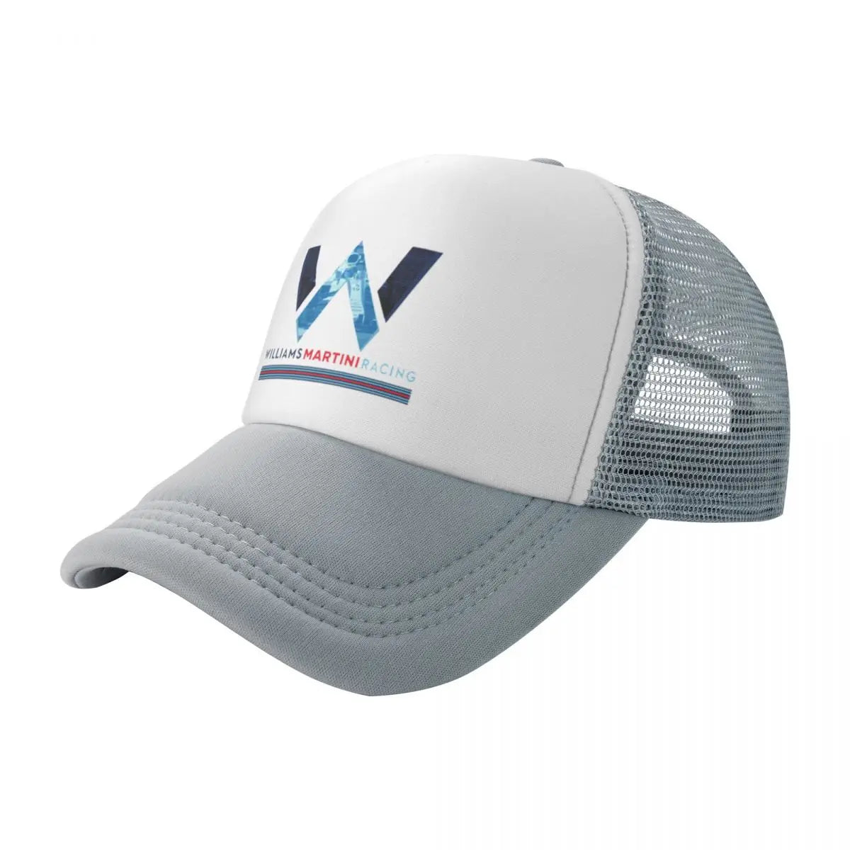 Williams Racing Custom Mesh Baseball Caps Women Men F1 Martini Printing Male Beach Dad Hat Peaked Cap