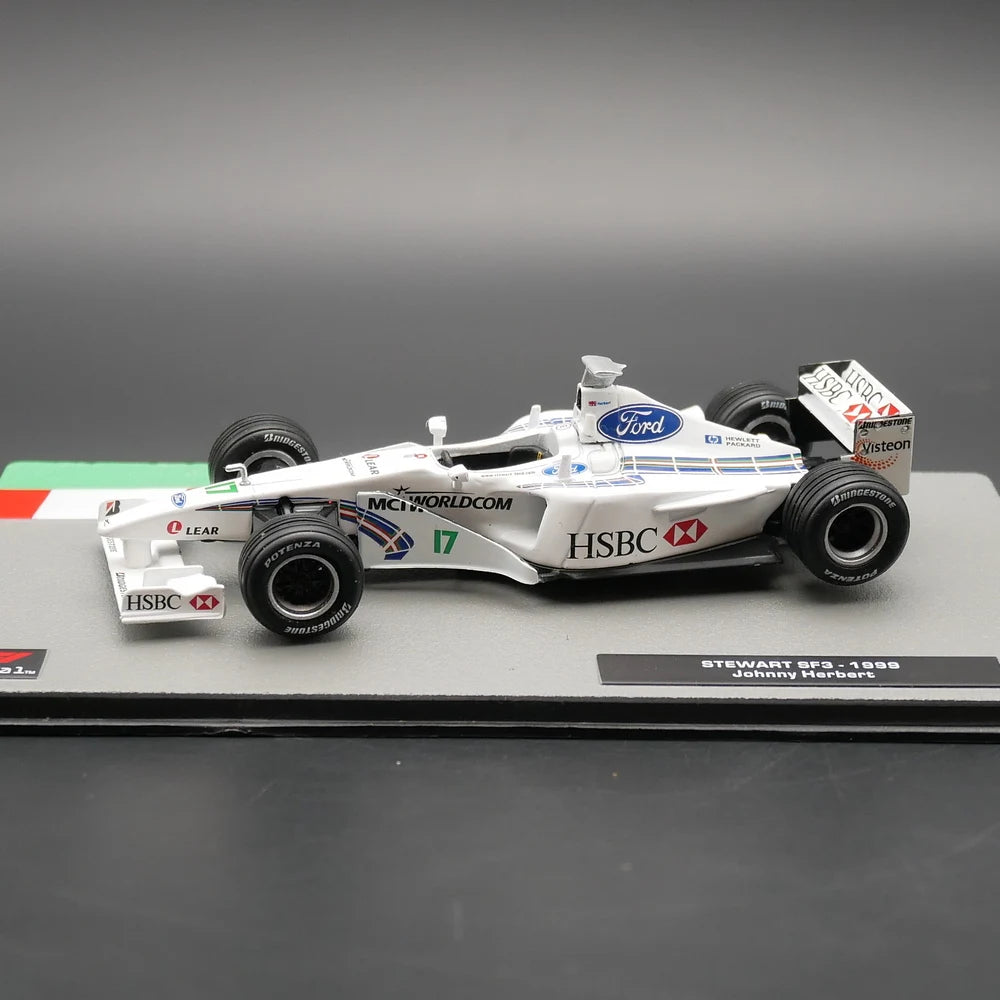 Ixo 1:43 Stewart SF3 1999 Johnny Herbert Diecast Car Model Metal Toy Vehicle