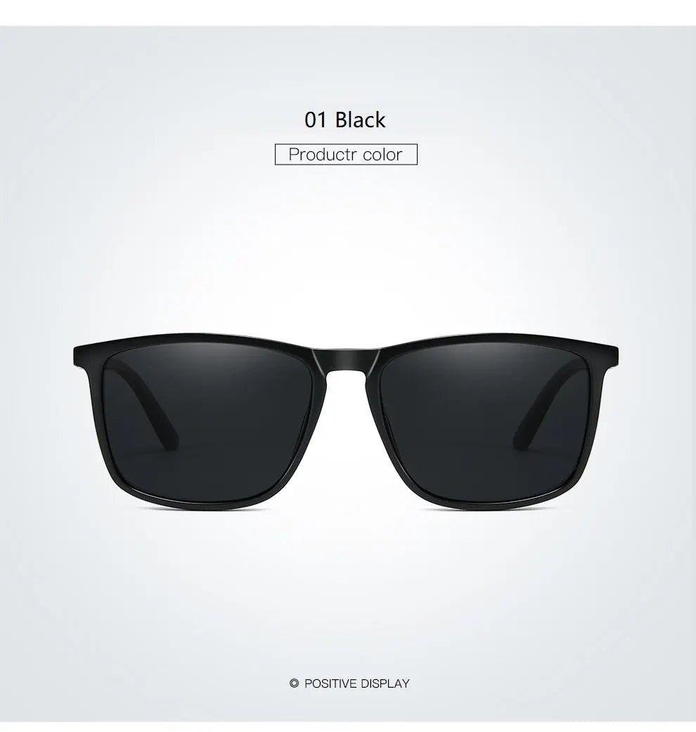 Luxury Vintage Square Polarized Sunglasses Men Women Fashion Travel Driving Fishing Anti-glare Sun Glasses TR90 Eyewear UV400