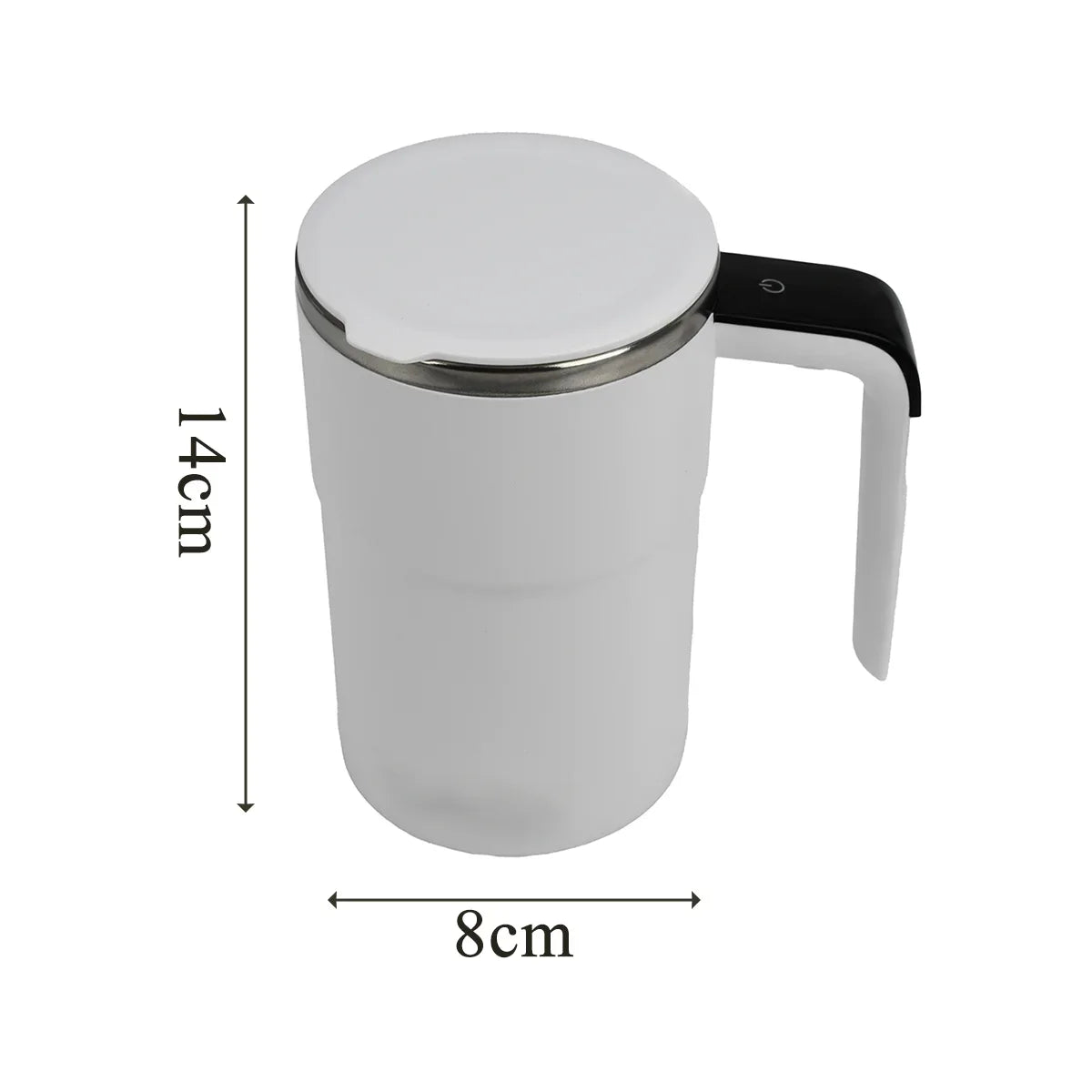 Electric Stainless Steel Lazy Rotating Mug, Magnetic Stirring Cup, Automatic Self Stirring Mug, Coffee Milk Juice Mixing Cup