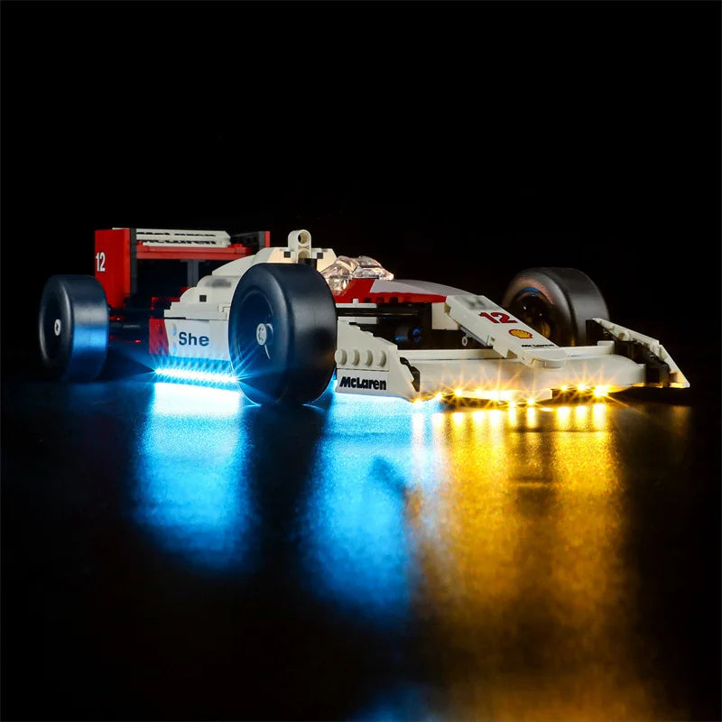 (Only LED Light No Bricks) 10330 MP4/4 & Ayrtons Sennas Building Blocks Bricks Kits Sets Not Include Model