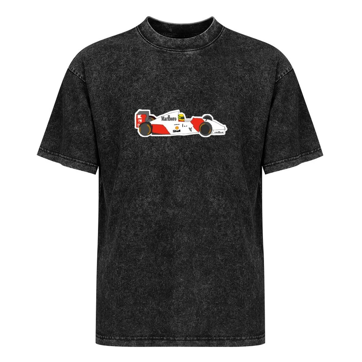 Senna with MP4/4 T-Shirt new gifts and t-shirts Blouse shirts graphic tee men