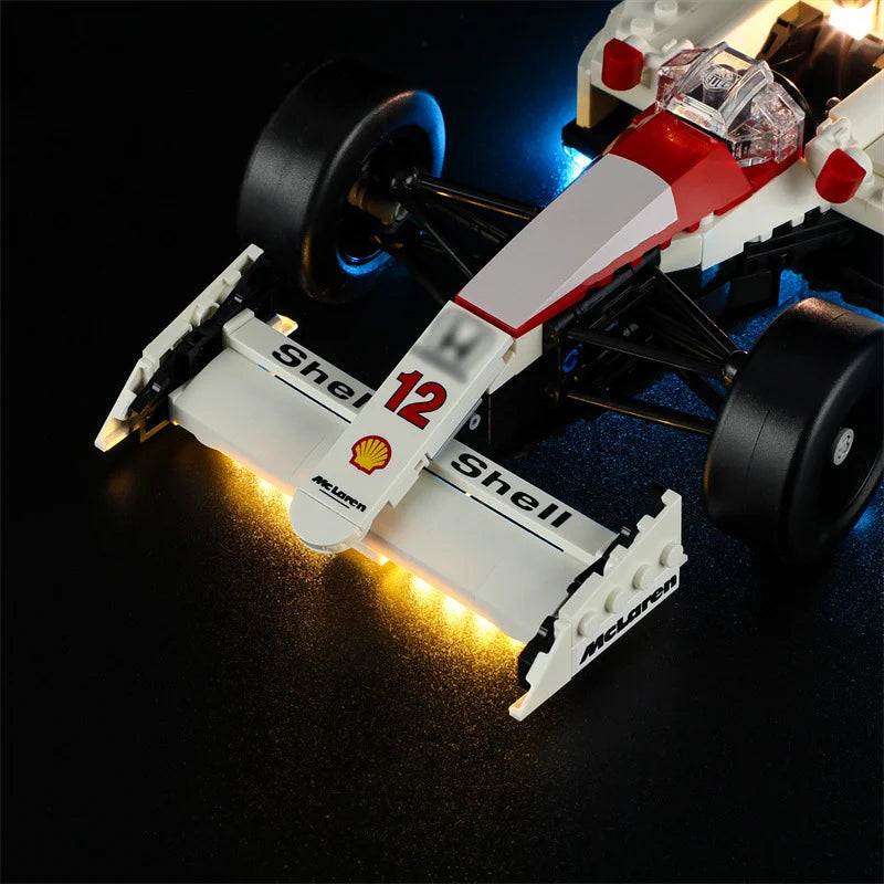 (Only LED Light No Bricks) 10330 MP4/4 & Ayrtons Sennas Building Blocks Bricks Kits Sets Not Include Model