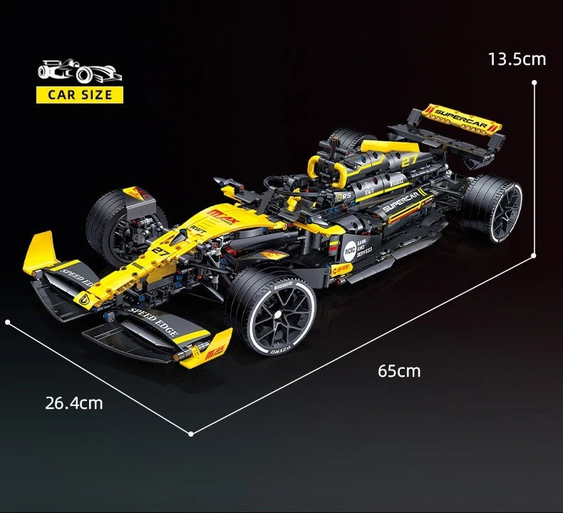 Technical Super Racing 1:8 Formula Building block Racing Renault F1 , kit assembly model Bricks toy, Christmas birthday gift