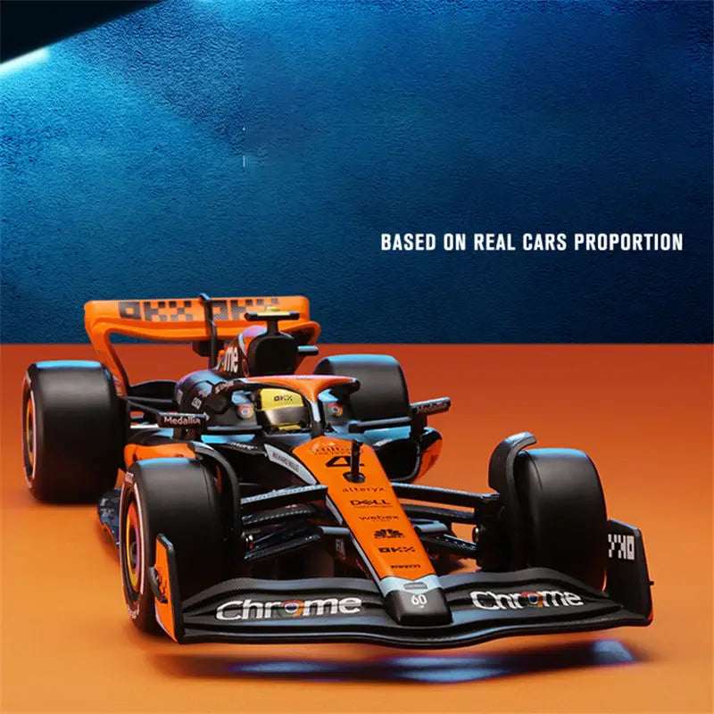 1:24 MCL60 2023 4# Lando Norris P2 British GP Mclaren F1 #81 Oscar Piastri Diecast Race SuperCar Model Competition Vehicles Toys