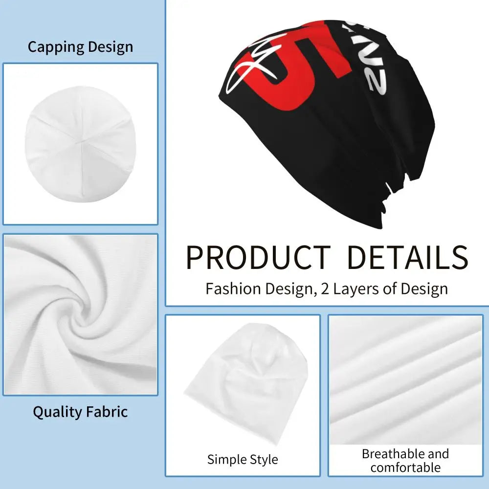 Carlos Sainz Jr F1 Signature Graphic - Dark Warm Knitted Cap Fashion Bonnet Hat Autumn Winter Beanies Hats for Unisex Adult