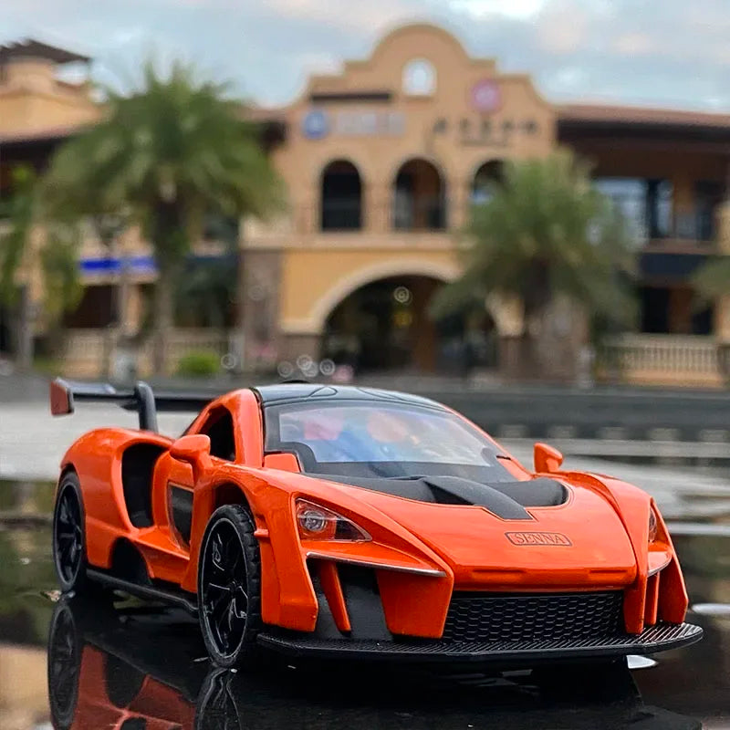 1/32 McLaren Senna Alloy Sports Car Model Diecasts Metal Toy Vehicles Car Model Simulation Sound Light Collection Toy Gift
