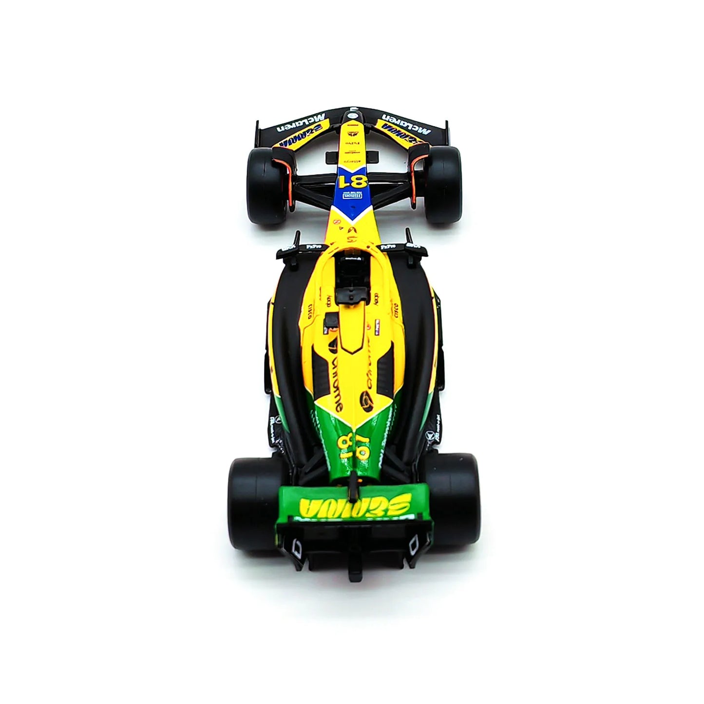 Bburago 1:43 2024 F1 Mclaren Mcl38 Monaco Grand Prix F1 Alloy Miniature Diecast Model #4 #81 Lando Norris F1 Car Toys Gift