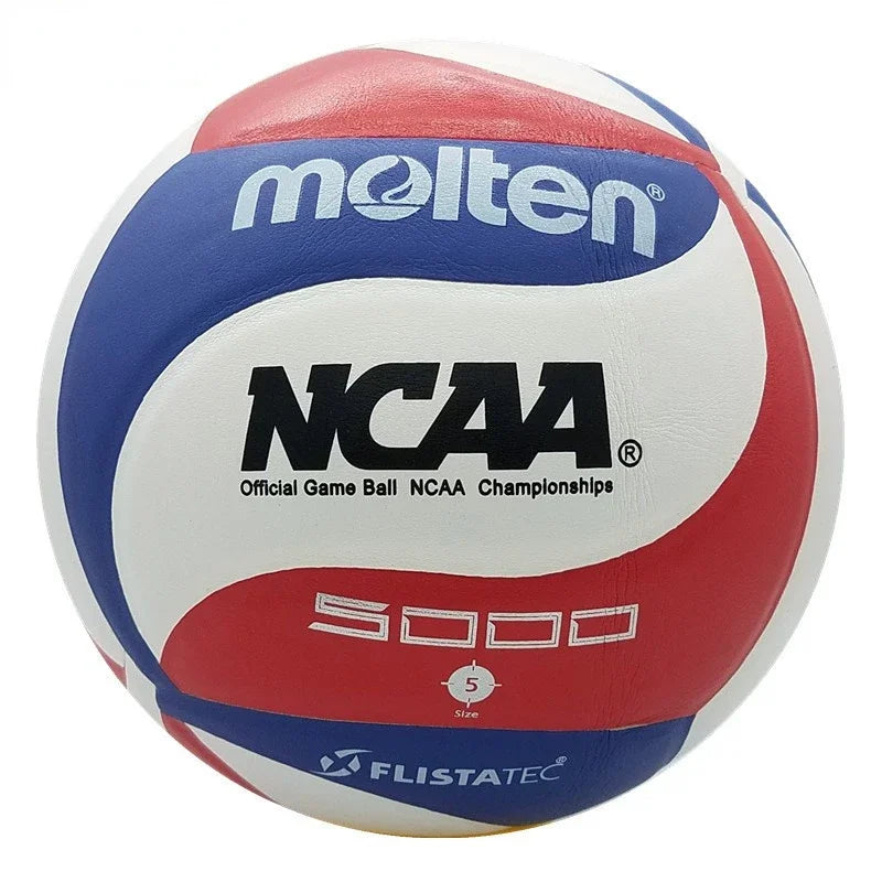 Molten Volleyball NCAA5000 Professional Competition Hard Row Wear-resistant No. 5 PU Indoor and Outdoor Training Volleyball
