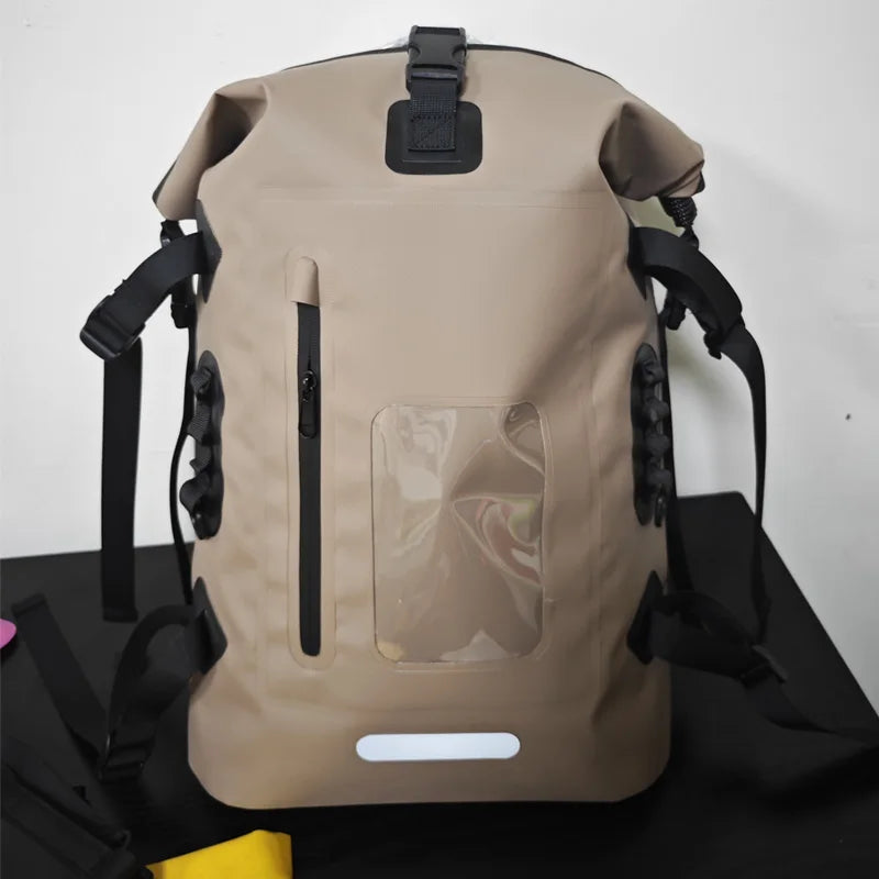 30L Waterproof Drift Bag Swimming Backpack Large River Trekking Shoulder Diving Wet Dry Rafting Canoeing Kayak PVC Camping Bag