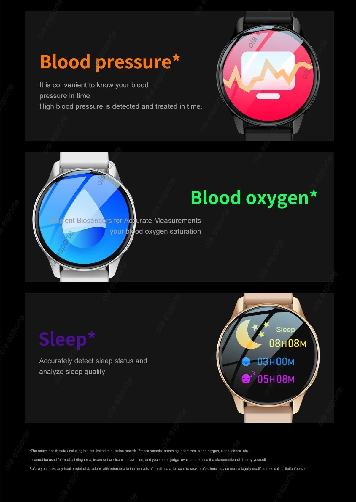 New Bluetooth Call Smart Watch 6 Heart Rate Custom Dials Sport Men Woman 2024 smart watch Health Monitor Smartwatch For Samsung