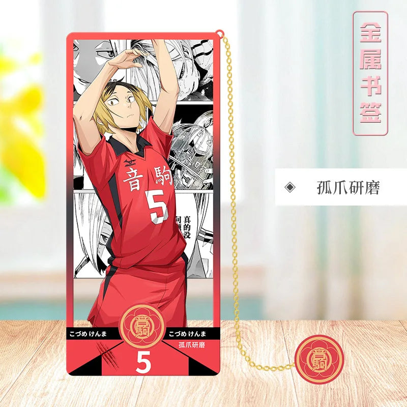 Haikyu/Volleyball Youth Metal bookmarks Japanese Anime Festival fan support Gift Student Gift Collection bookmark