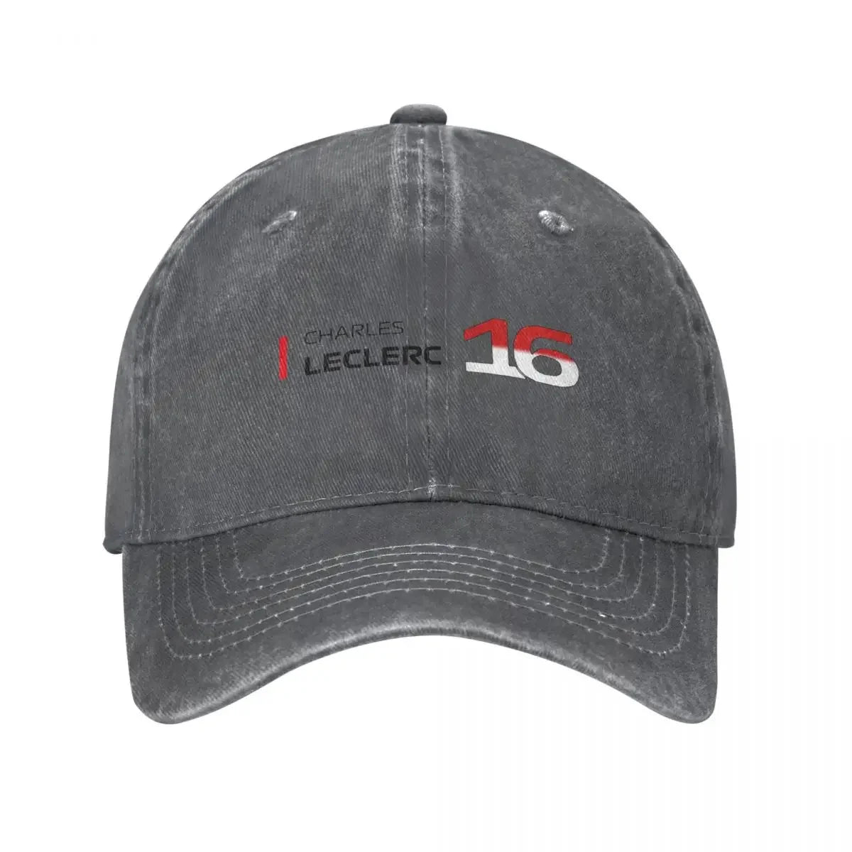 Charles Leclerc F1 Baseball Caps Fashion Denim Fabric Hats Outdoor Adjustable Casquette Hip Hop Baseball Cowboy Hat Men Women
