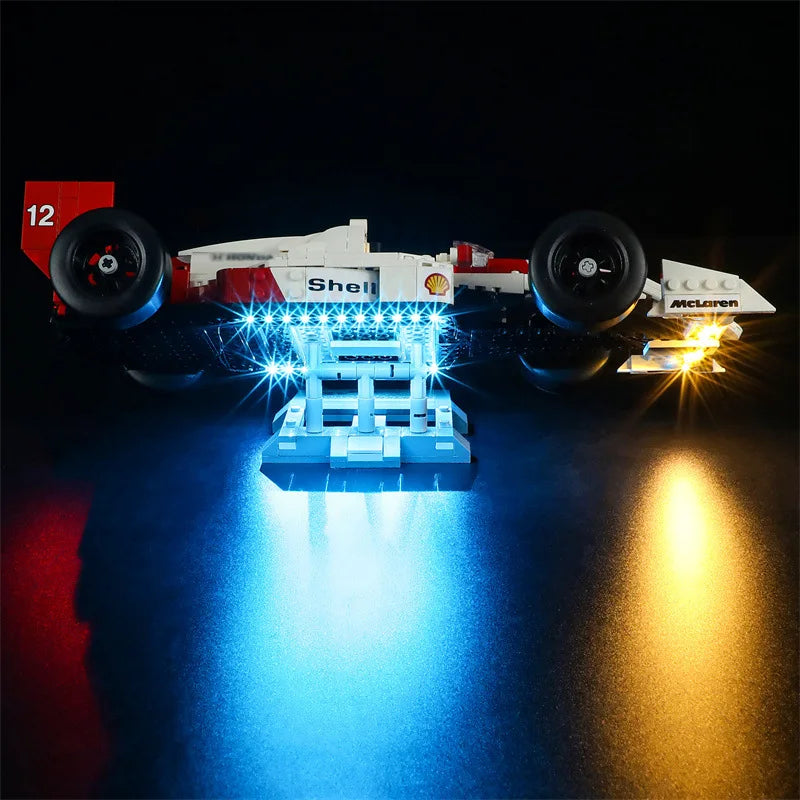 (Only LED Light No Bricks) 10330 MP4/4 & Ayrtons Sennas Building Blocks Bricks Kits Sets Not Include Model