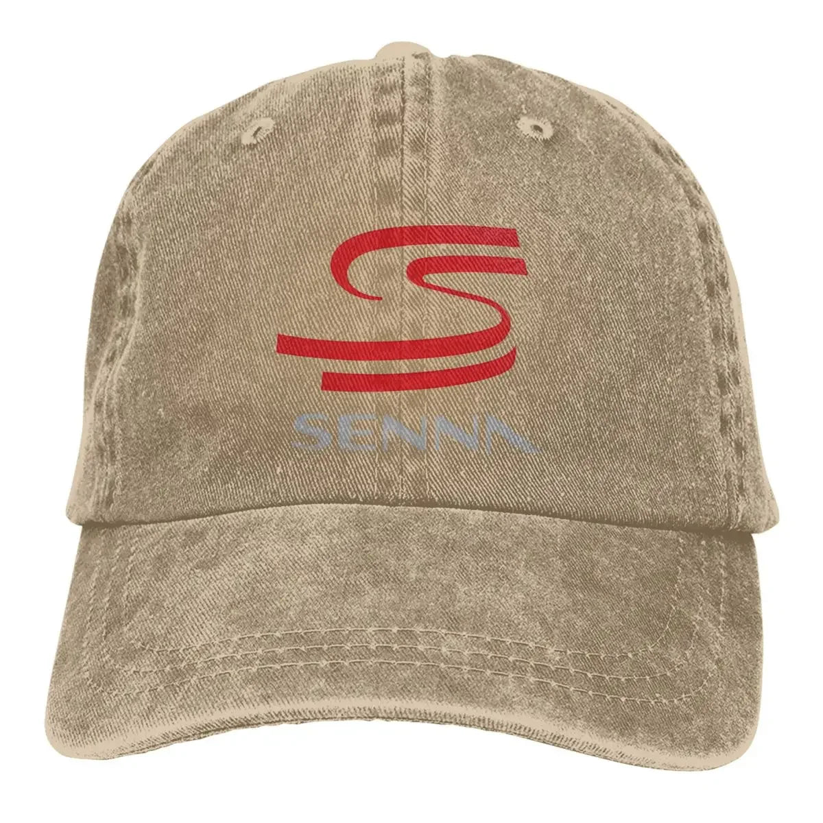Senna F1 Unisex Baseball Cap Washed Adjustable Cotton Cap Vintage Casual Outdoor All Seasons Travel Sports Hat