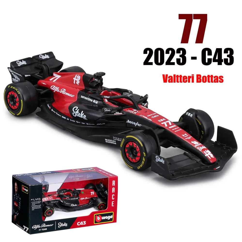 Bburago 1:43 Alpine F1 Team A523 2023 #10 Pierre Gasly #31 Esteban Ocon Alloy Car Die Cast Model Toy Collectible competition