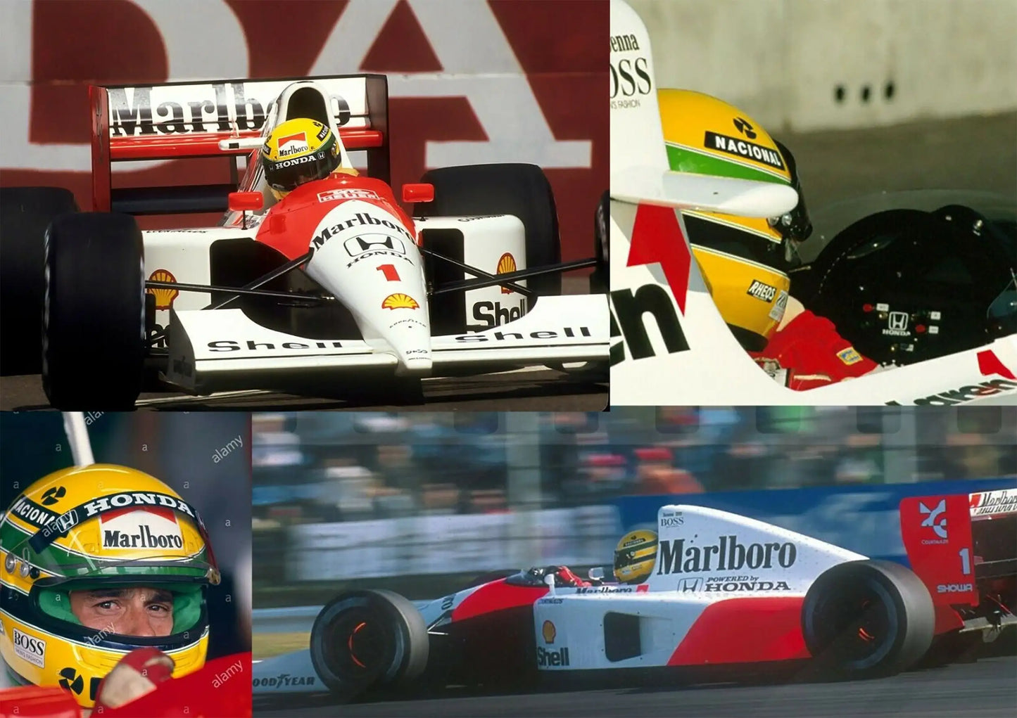 1991 MP4/6 Ayrton Senna World Chanpion 1988 1990 1991 Car Poster Print Canvas Painting Home Decor Wall Picture For Living Room