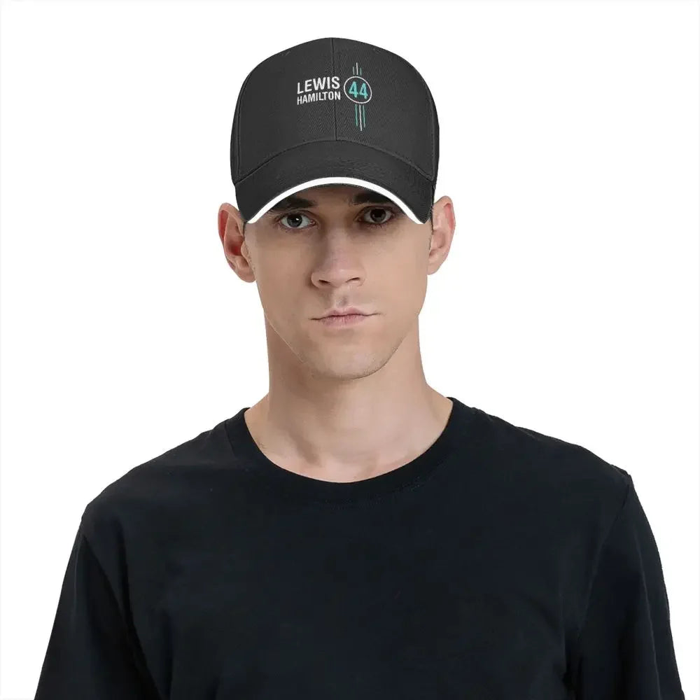 Lewis Hamilton F1 Car Racing Multicolor Hat Peaked Women's Cap Personalized Visor Sunprotection Hats