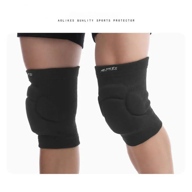 Rodilleras deportivas para hombre y mujer, de esponja anticolisión, para voleibol, hip-hop, baile, protección engrosada, leggings de esquí.