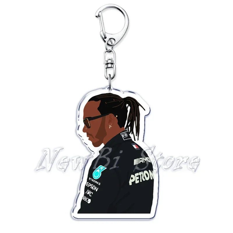 Fast Furious Racing Motorcycle Player Keychains for Accessories Bag Bicycle Helmet Driver Key Chain Keyring Jewelry Fans Gift