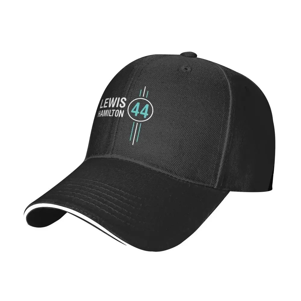 Lewis Hamilton F1 Car Racing Multicolor Hat Peaked Women's Cap Personalized Visor Sunprotection Hats