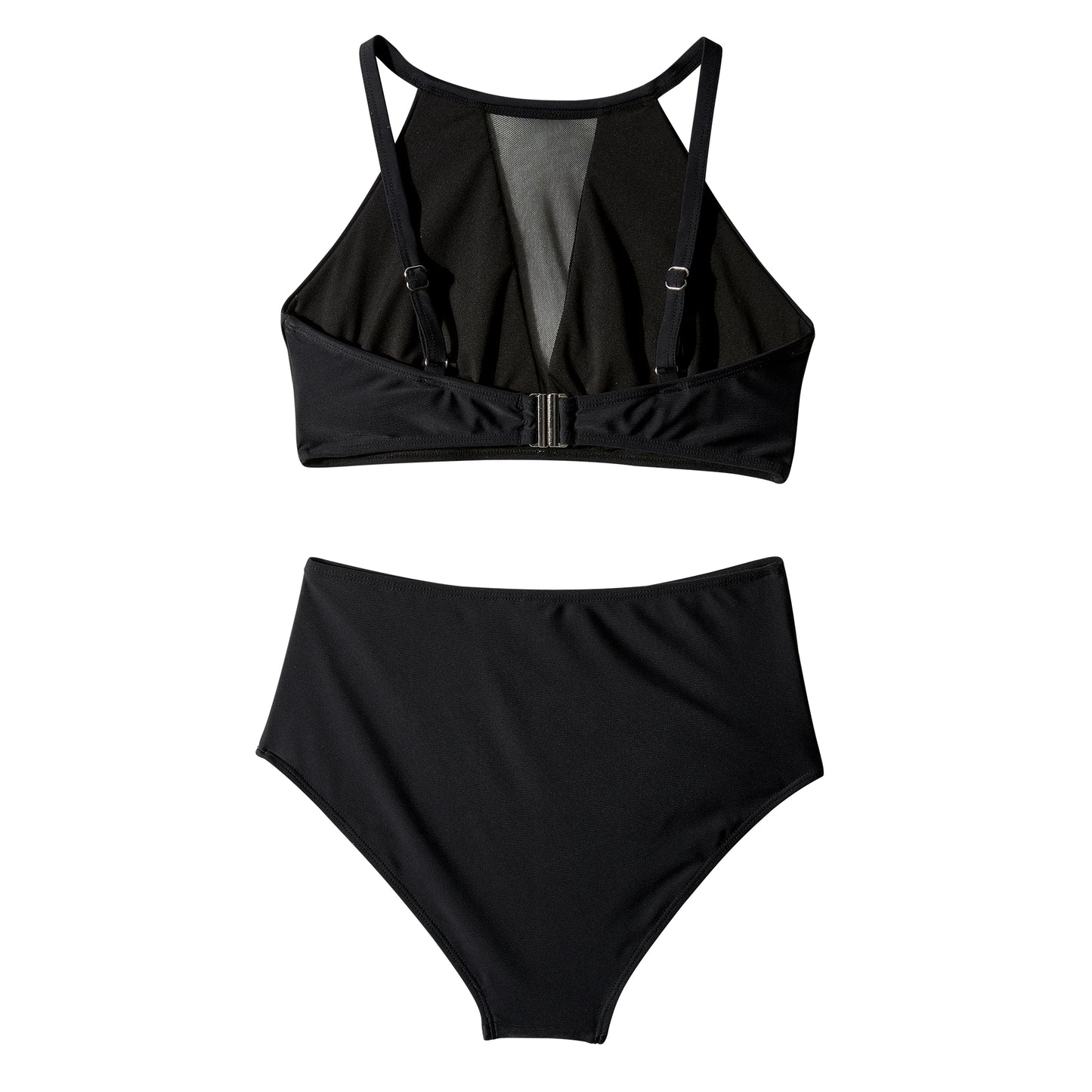 Print High-Waist Bikini Sets Swimsuit Women Sexy Lace Up Hollow Out Two Pieces Swimwear 2024 New Beach Bathing Suits Women