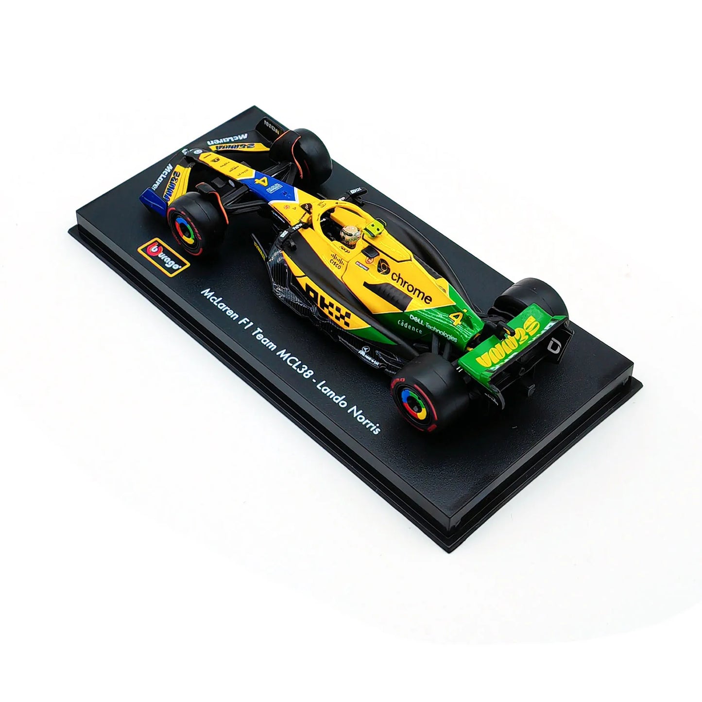 Bburago 1:43 2024 F1 SF24 W15 Mclaren MCL38 Monaco Grand Prix Alloy Car Diecast Model #4 Lando Norris #81 Oscar Piastri
