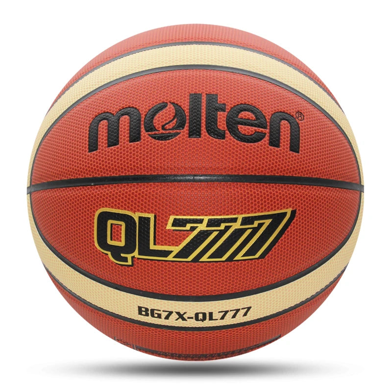 Balón de baloncesto Molten, nuevo, oficial, talla 7/6/5, PU, alta calidad, para entrenamiento en interiores y exteriores, para hombres y mujeres.