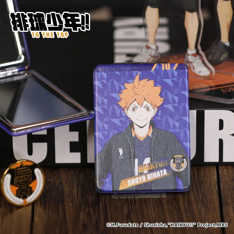 Haikyuu!! Tobio Kageyama Shoyo Hinata Karasuno Kei Tsukishima Oikawa Tooru China Official Authorization Cosmetic Mirror
