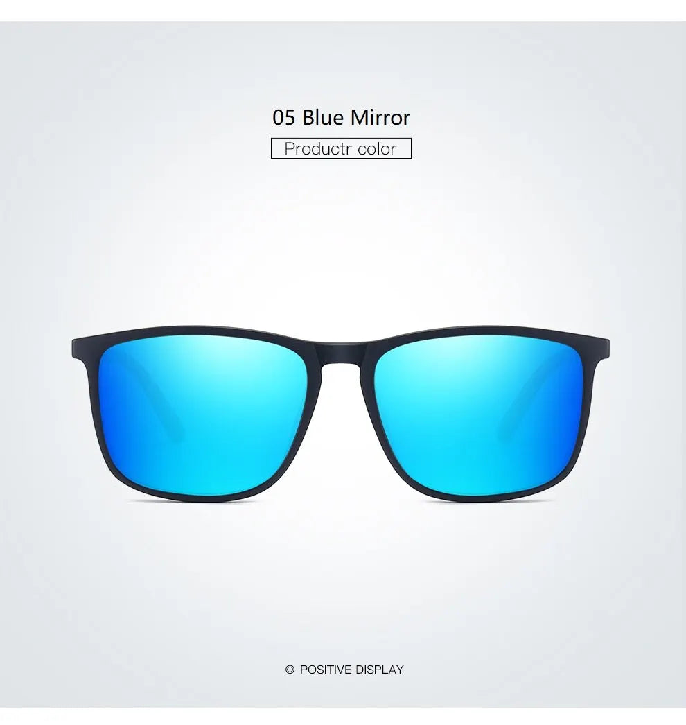 Luxury Vintage Square Polarized Sunglasses Men Women Fashion Travel Driving Fishing Anti-glare Sun Glasses TR90 Eyewear UV400