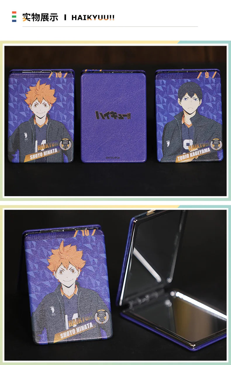 Haikyuu!! Tobio Kageyama Shoyo Hinata Karasuno Kei Tsukishima Oikawa Tooru China Official Authorization Cosmetic Mirror