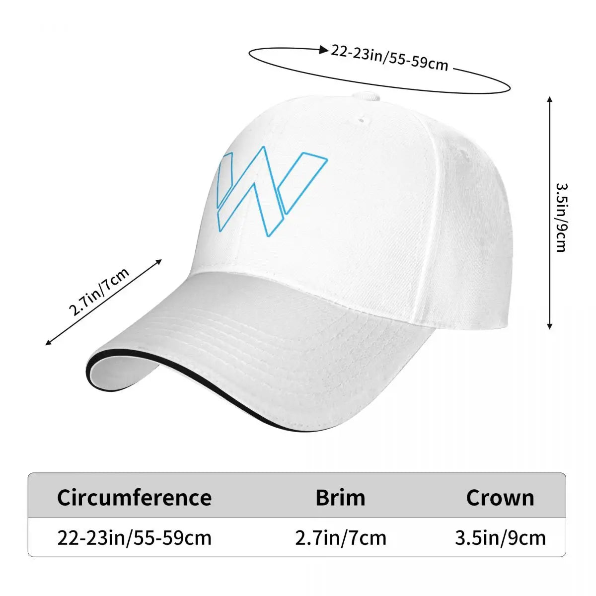 Williams F1 Blue & White Baseball Cap party Hat Vintage Rugby Horse Hat Mens Caps Women's