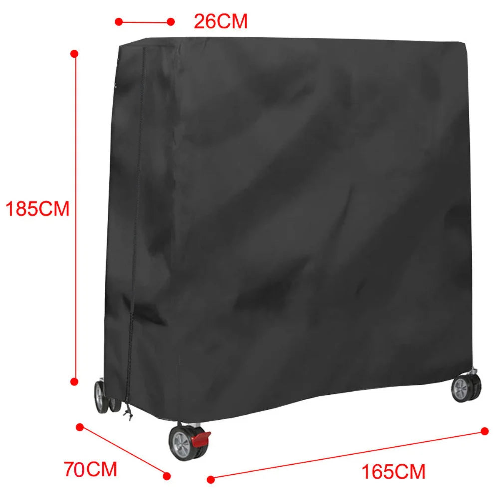 Funda de tenis de mesa resistente, impermeable y a prueba de polvo, de tela Oxford 210D, para interiores y exteriores, fundas de almacenamiento para mesas de ping pong, accesorios