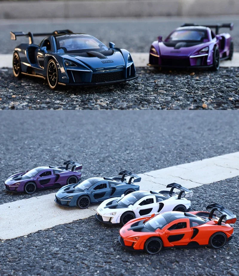 1/32 McLaren Senna Alloy Sports Car Model Diecasts Metal Toy Vehicles Car Model Simulation Sound Light Collection Toy Gift