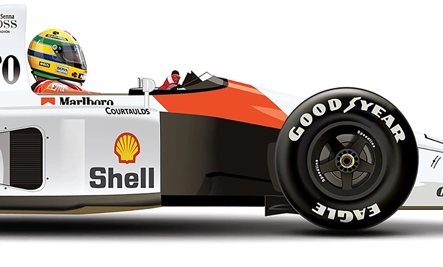 1991 MP4/6 Ayrton Senna World Chanpion 1988 1990 1991 Car Poster Print Canvas Painting Home Decor Wall Picture For Living Room