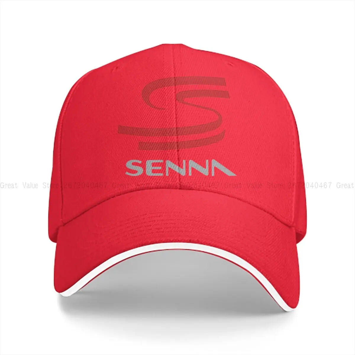 Pure Color Dad Hats Novelty Men's Hat Sun Visor Baseball Caps F1 AYRTON SENNA Peaked Cap