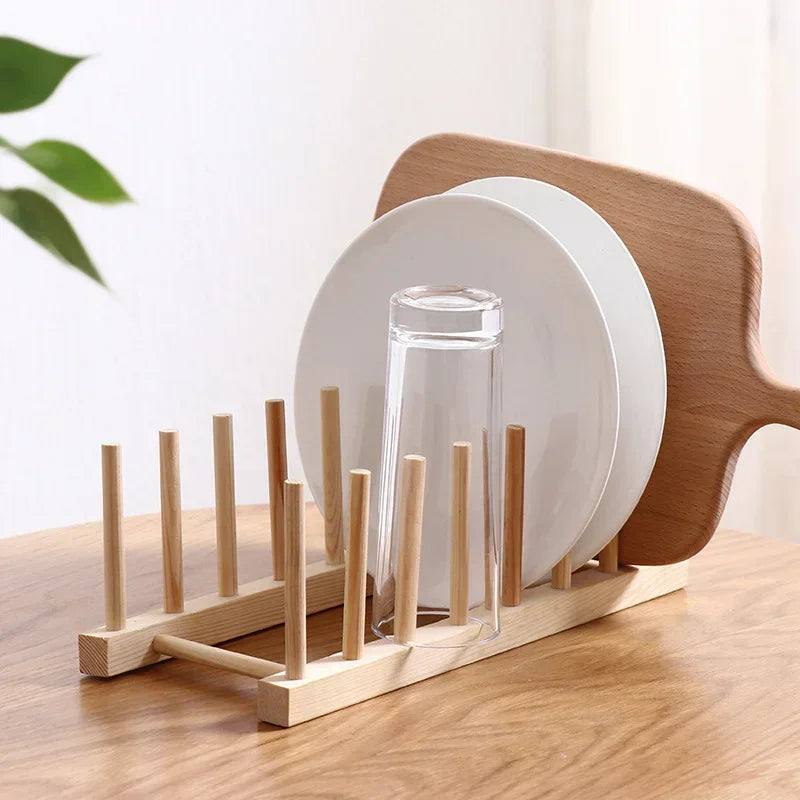 Classic Kitchen Storage Organizer Pot Lid Rack Dish Drying Rack Holder Drainer Cocina Plastic Plate Cups Stand Display Holder