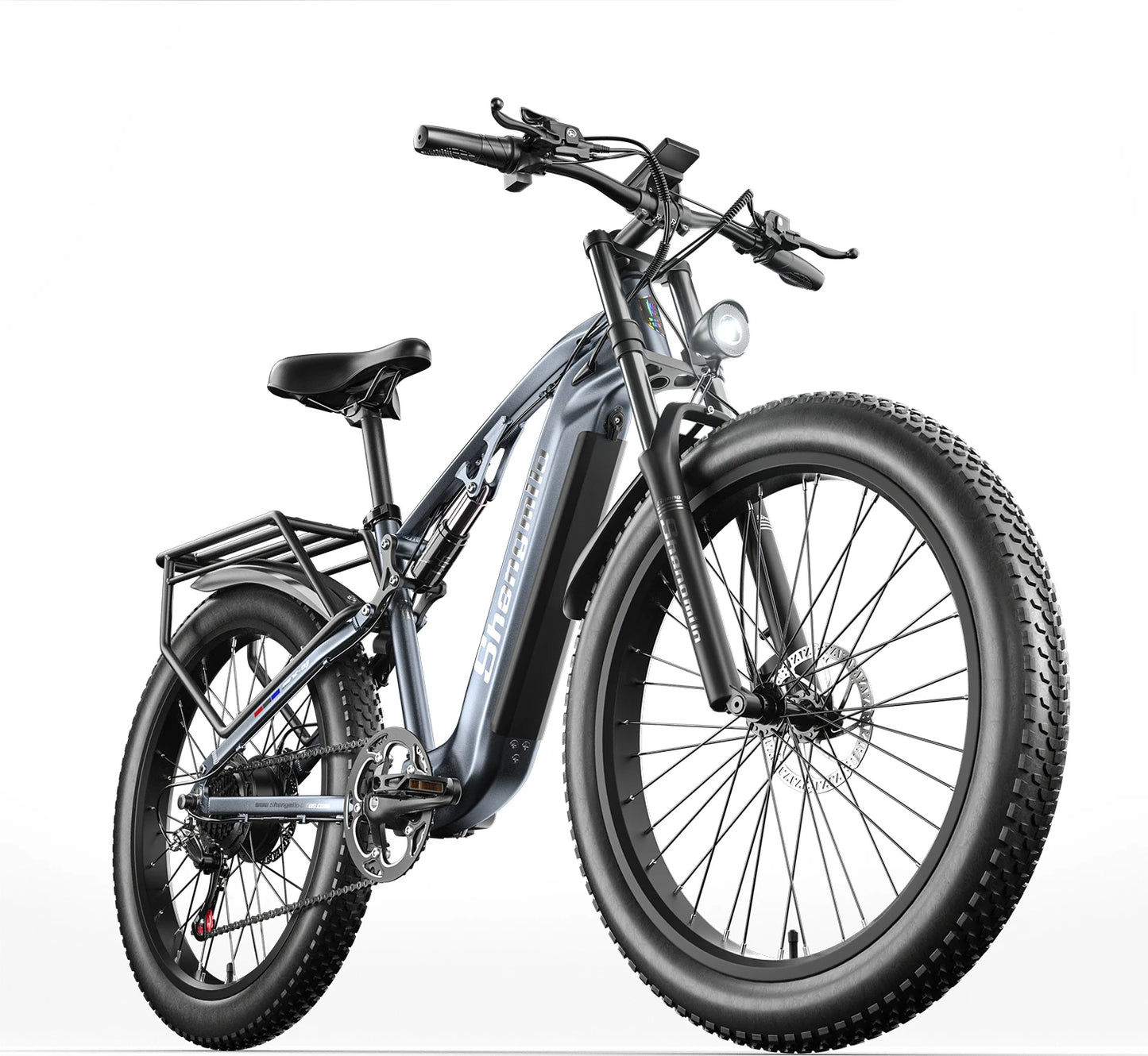 Shengmilo Electric Bicycle ,Adult eBikes with 48V 17.5Ah Battery ,1000W BAFANG Motor ,Shimano 7 Speed,Fat Tire Mountain bikes