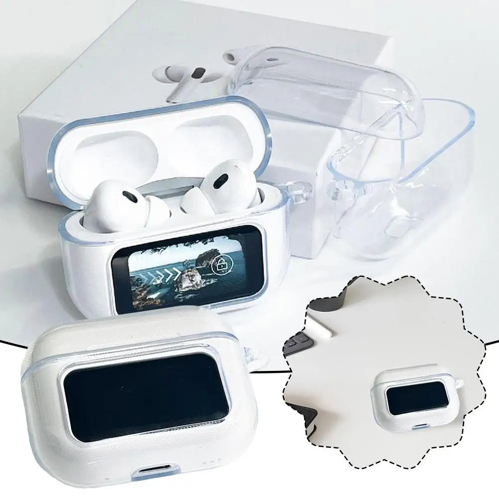 Funda de silicona transparente para auriculares A9PRO, funda protectora anticaídas, a prueba de golpes y polvo, carcasa para auriculares inalámbricos.