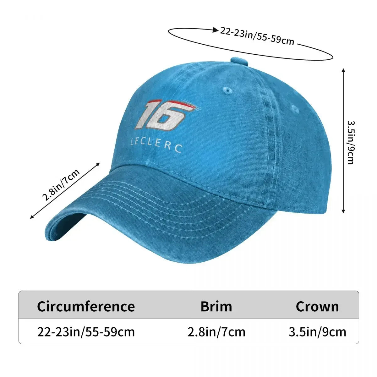 Charles Leclerc F1 Signature Graphic - Dark Baseball Cap Golf Sunhat Caps Women Men'S