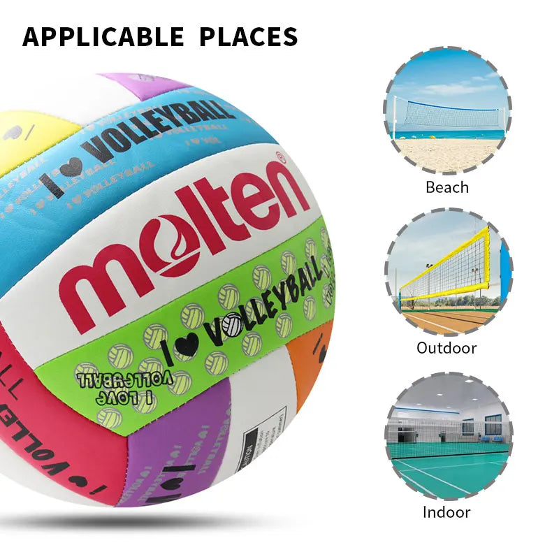 Newest Molten Volleyball Standard Size 5 PU Material Soft Touch High Quality Indoor Outdoor Sports Competition Training Balls