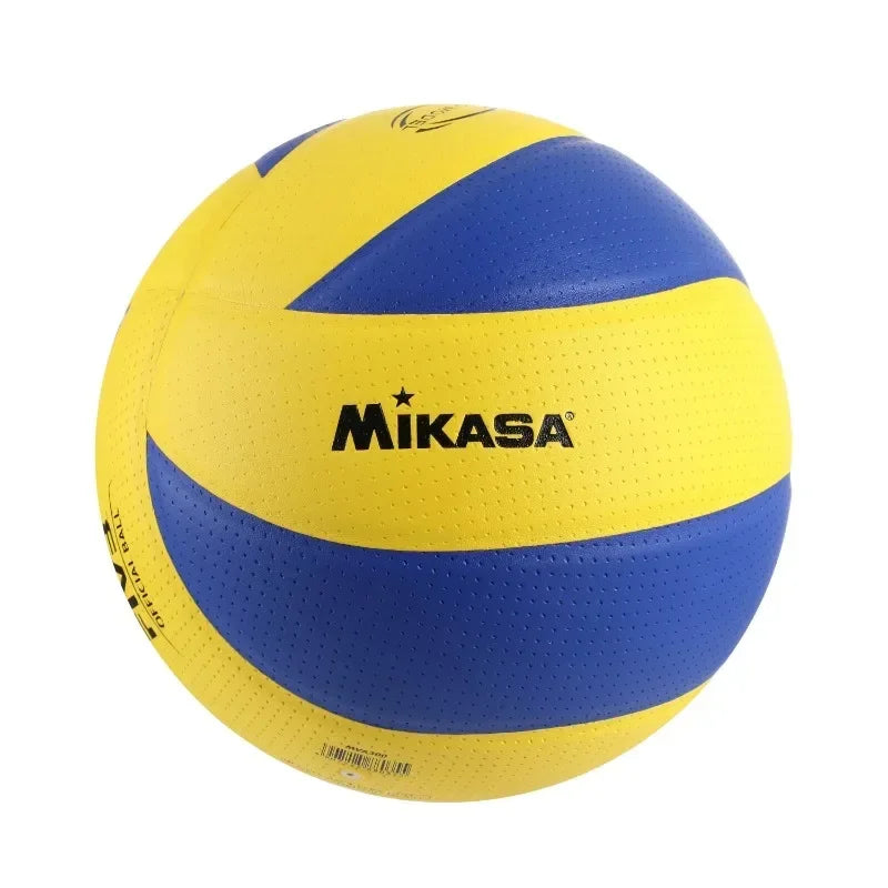 Balón de voleibol Mikasa de fibra ultrafina de cuero PU de alta calidad, suave, para entrenamiento en interiores y exteriores, voleibol de playa