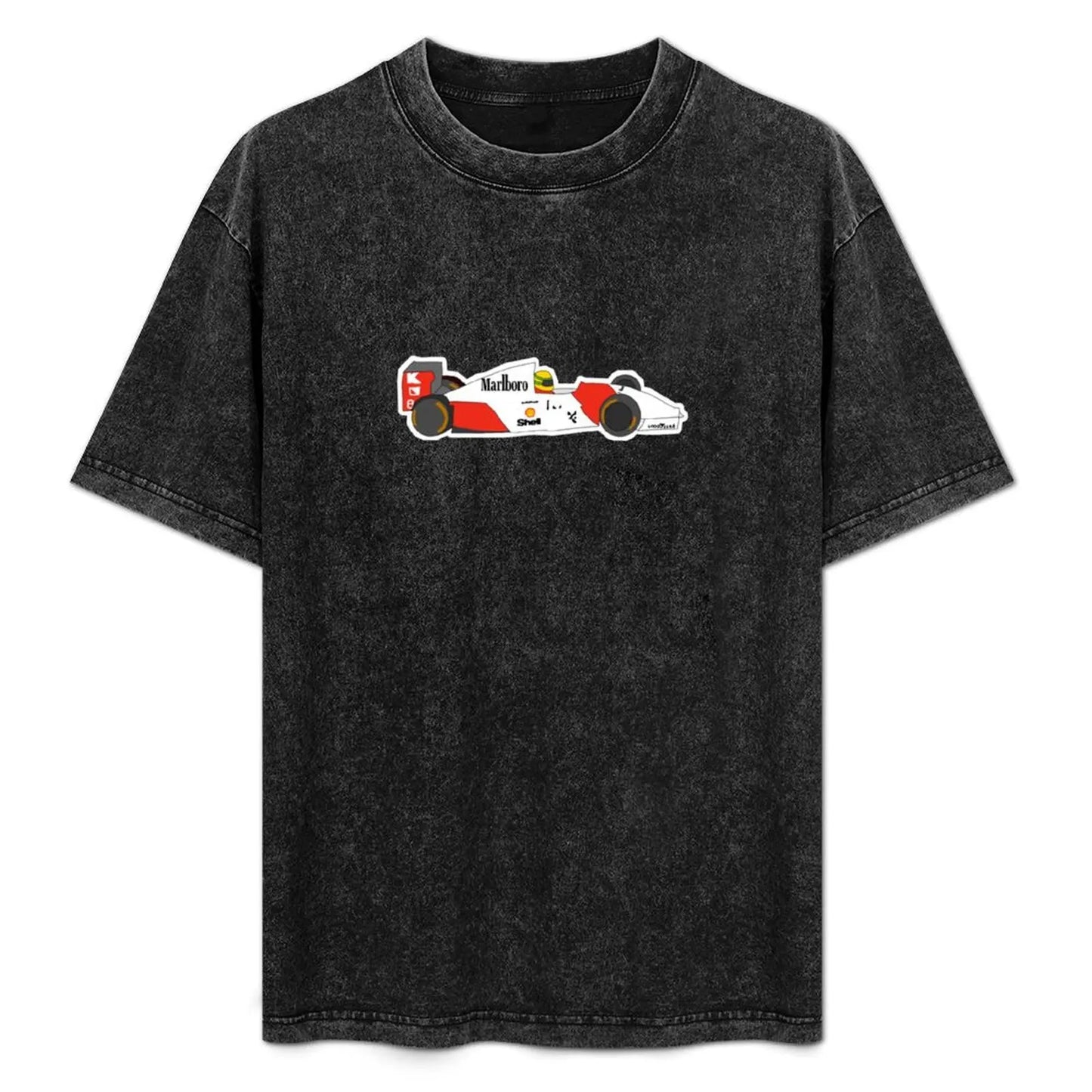 Senna with MP4/4 T-Shirt new gifts and t-shirts Blouse shirts graphic tee men