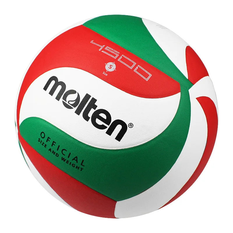 Balón de voleibol Molten 4500 original, tamaño estándar 5, de PU, para estudiantes, adultos y adolescentes, competición, entrenamiento al aire libre y en interiores.