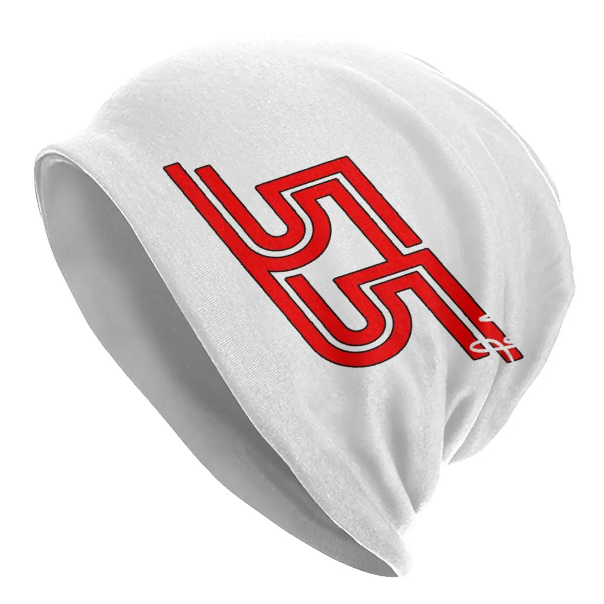 Carlos Sainz Jr F1 Signature Graphic - Dark Warm Knitted Cap Fashion Bonnet Hat Autumn Winter Beanies Hats for Unisex Adult