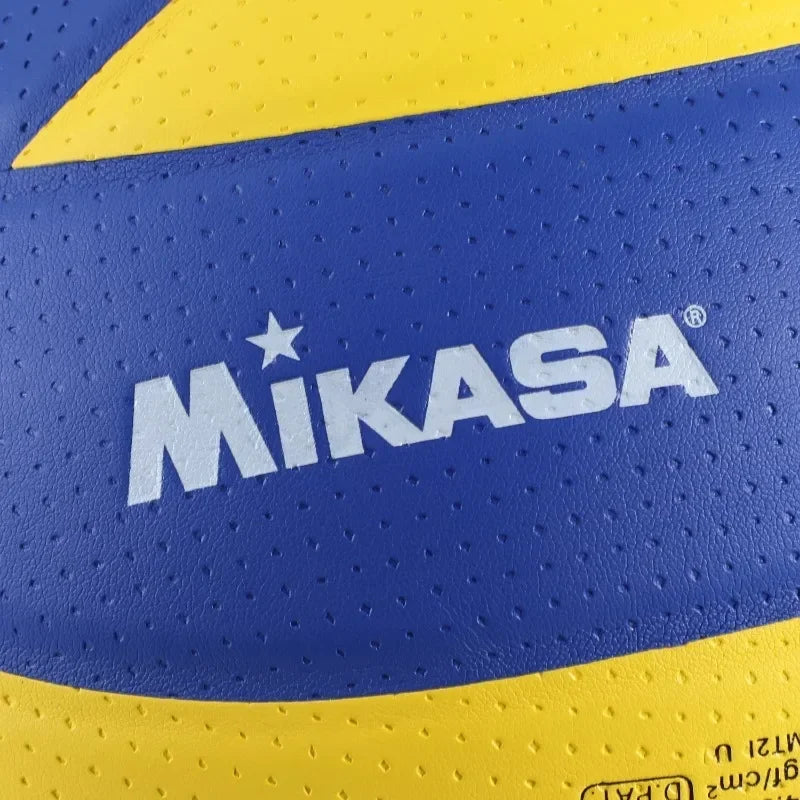 Balón de voleibol Mikasa de fibra ultrafina de cuero PU de alta calidad, suave, para entrenamiento en interiores y exteriores, voleibol de playa