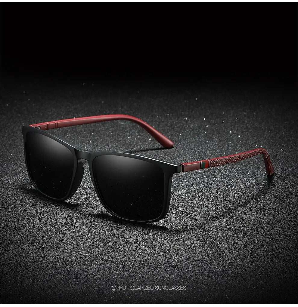 Luxury Vintage Square Polarized Sunglasses Men Women Fashion Travel Driving Fishing Anti-glare Sun Glasses TR90 Eyewear UV400